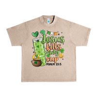 French Oak st. patricks day jesus fills my cup Urban Heavy Tee - MaliasSmallBusiness
