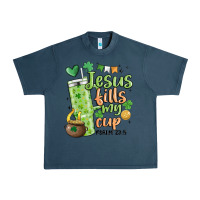 Midnight Navy st. patricks day jesus fills my cup Urban Heavy Tee - MaliasSmallBusiness