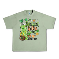 Oil Green st. patricks day jesus fills my cup Urban Heavy Tee - MaliasSmallBusiness