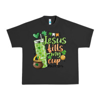 Pigment Black st. patricks day jesus fills my cup Urban Heavy Tee - MaliasSmallBusiness