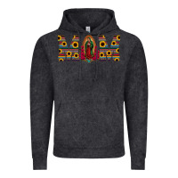 Vintage Black mom lady of guadalupe  serape sunflower Vintage Hoodie - Jasminsmagicworld
