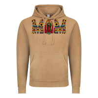 Vintage Camel mom lady of guadalupe  serape sunflower Vintage Hoodie - Jasminsmagicworld