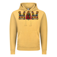 Vintage Mustard mom lady of guadalupe  serape sunflower Vintage Hoodie - Jasminsmagicworld