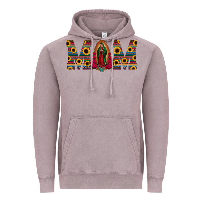 Mom Lady Of Guadalupe  Serape Sunflower Vintage Hoodie by Jasminsmagicworld | Teevron