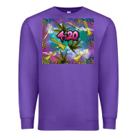 Purple 4 20 marijuana holiday Premium Sweatshirt - TumblerDesignByShophia