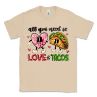 Mushroom all you need is love and tacos Classic Tee - MaliasSmallBusiness