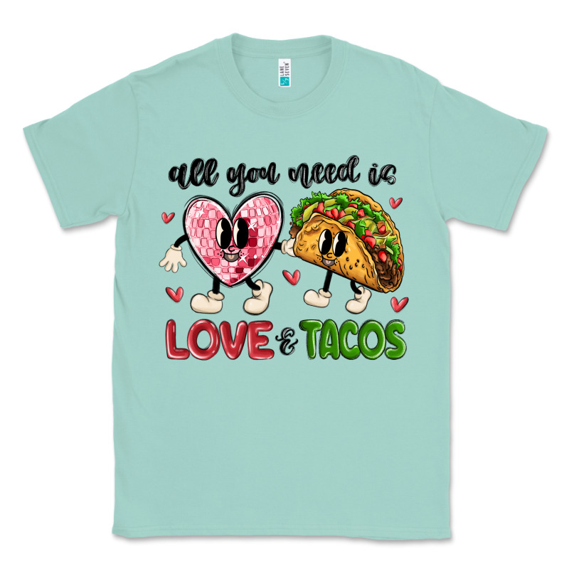 All You Need Is Love And Tacos Classic Tee by MaliasSmallBusiness | Teevron