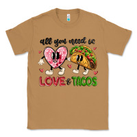Toasted Coconut all you need is love and tacos Classic Tee - MaliasSmallBusiness