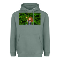 Wizard Girl And Cat Heavyweight Hoodie | Teevron