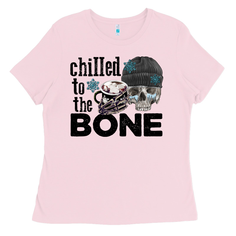 Chilled To The Bone Skull Winter Ladies Tee by FaDigitalArtStudio | Teevron