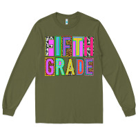 Army Green fifth grade Long Sleeve Tee - NancyCooperArtShop