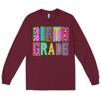 Burgundy fifth grade Long Sleeve Tee - NancyCooperArtShop