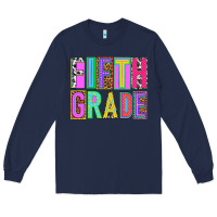 Navy fifth grade Long Sleeve Tee - NancyCooperArtShop