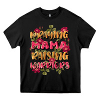 Black praying mama raising warriors Heavy Core Tee - JahusDesignShop
