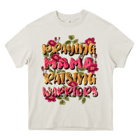 Cream praying mama raising warriors Heavy Core Tee - JahusDesignShop