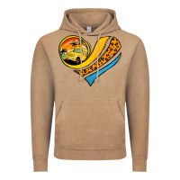 School Bus Heart Vintage Hoodie | Teevron