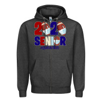Charcoal Heather Quarantined Senior 2020 American Football Zipper Hoodie - Bettercallsaul