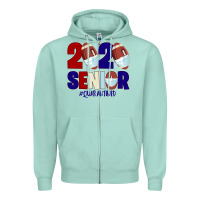 Seafoam Quarantined Senior 2020 American Football Zipper Hoodie - Bettercallsaul