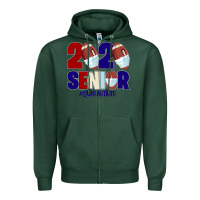 Sports Green Quarantined Senior 2020 American Football Zipper Hoodie - Bettercallsaul