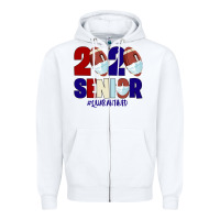 White Quarantined Senior 2020 American Football Zipper Hoodie - Bettercallsaul