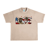 French Oak love army Urban Heavy Tee - MaliasSmallBusiness