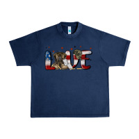Navy love army Urban Heavy Tee - MaliasSmallBusiness