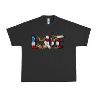 Pigment Black love army Urban Heavy Tee - MaliasSmallBusiness