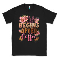 Black life begins after coffee Classic Tee - JahusDesignShop