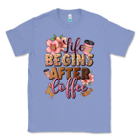 Colony Blue life begins after coffee Classic Tee - JahusDesignShop