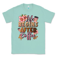 Seafoam life begins after coffee Classic Tee - JahusDesignShop