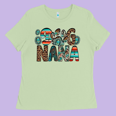 Dog Nana Ladies Tee Designed By Racoondesign
