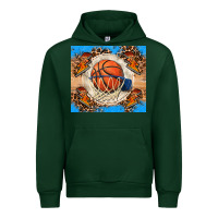 Forest Green basketball Urban Hoodie - FaDigitalArtStudio