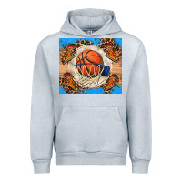 Heather Grey basketball Urban Hoodie - FaDigitalArtStudio