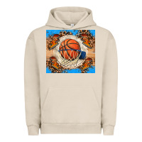 Pigment French Oak basketball Urban Hoodie - FaDigitalArtStudio