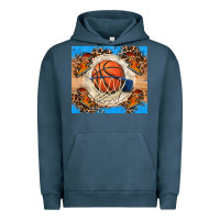Pigment Midnight Navy basketball Urban Hoodie - FaDigitalArtStudio