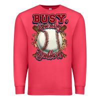Cardinal Busy raising ballers Premium Sweatshirt - HowdyJamesFarm