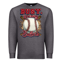 Charcoal Heather Busy raising ballers Premium Sweatshirt - HowdyJamesFarm