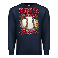 Navy Busy raising ballers Premium Sweatshirt - HowdyJamesFarm