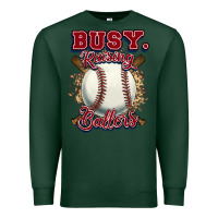 Sports Green Busy raising ballers Premium Sweatshirt - HowdyJamesFarm
