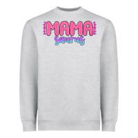 Heather Grey mama saurus Heavyweight Sweatshirt - MaliasSmallBusiness