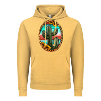 Vintage Mustard serape and sunflower cactus Vintage Hoodie - Jasminsmagicworld