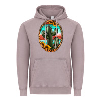 Vintage Zinc serape and sunflower cactus Vintage Hoodie - Jasminsmagicworld