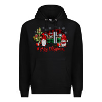 Black merry christmas gnome caravan Premium Hoodie - JahusDesignShop