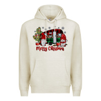 Oatmeal Heather merry christmas gnome caravan Premium Hoodie - JahusDesignShop