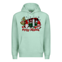 Seafoam merry christmas gnome caravan Premium Hoodie - JahusDesignShop