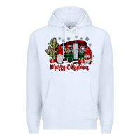 White merry christmas gnome caravan Premium Hoodie - JahusDesignShop