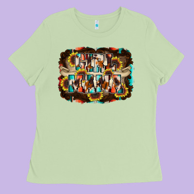 Girl Mama Ladies Tee Designed By Racoondesign