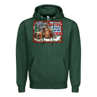 Sports Green christmas is best at the farm Zipper Hoodie - RanaPortraitStore