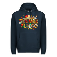 Navy cinco de mayo the wax lady Premium Hoodie - CowGirlArtShop