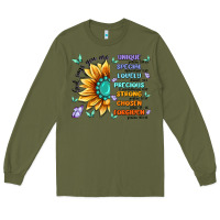Army Green you are inspiration Long Sleeve Tee - MaliasSmallBusiness